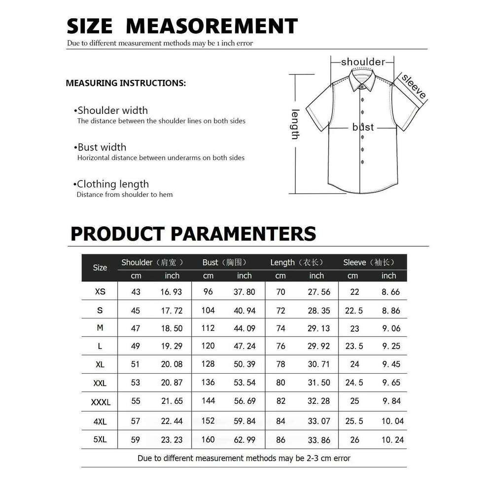 Men's button up casual shirts, spring and summer, printed short sleeves, daily, fashionable, comfortable 26W0122