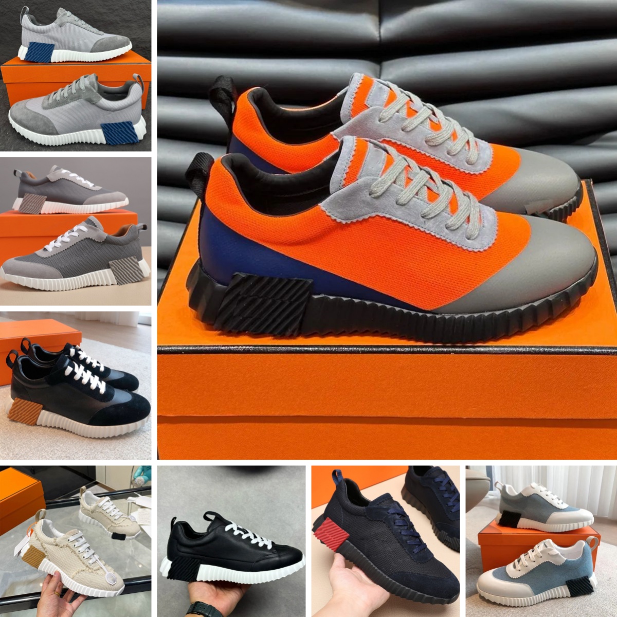 2026 Top Quality Bouncing Sneakers Designer Casual Shoes Trainers Breathable Mesh Running Shoe Men Bounce Sneaker Women Non-Slip Rubber Sole Flat