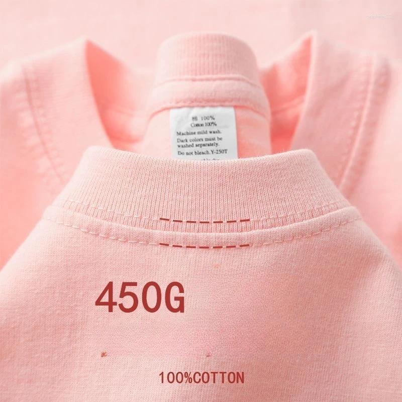 Men's T Shirts Cotton Unisex 450G High Quality White T-shirts Tee Summer Blank Tshirt For Men Para Hombre