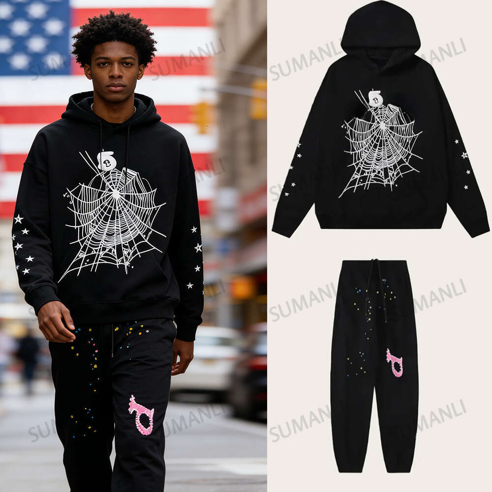 Young Thug Pink Hoodie: 2026 Graphic Pullover For Men Designer Fluffy Sweatshirt Spider spider hoodie
