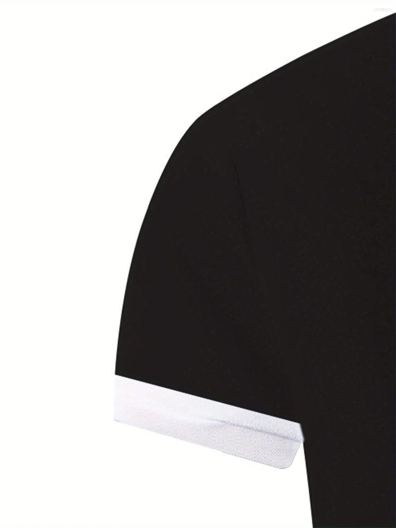 Men's Polos Men'sFashionable Short Sleeved Polo Shirt Can Be Paired With Different Styles Of Clothing Unique And Elegant Printed Design