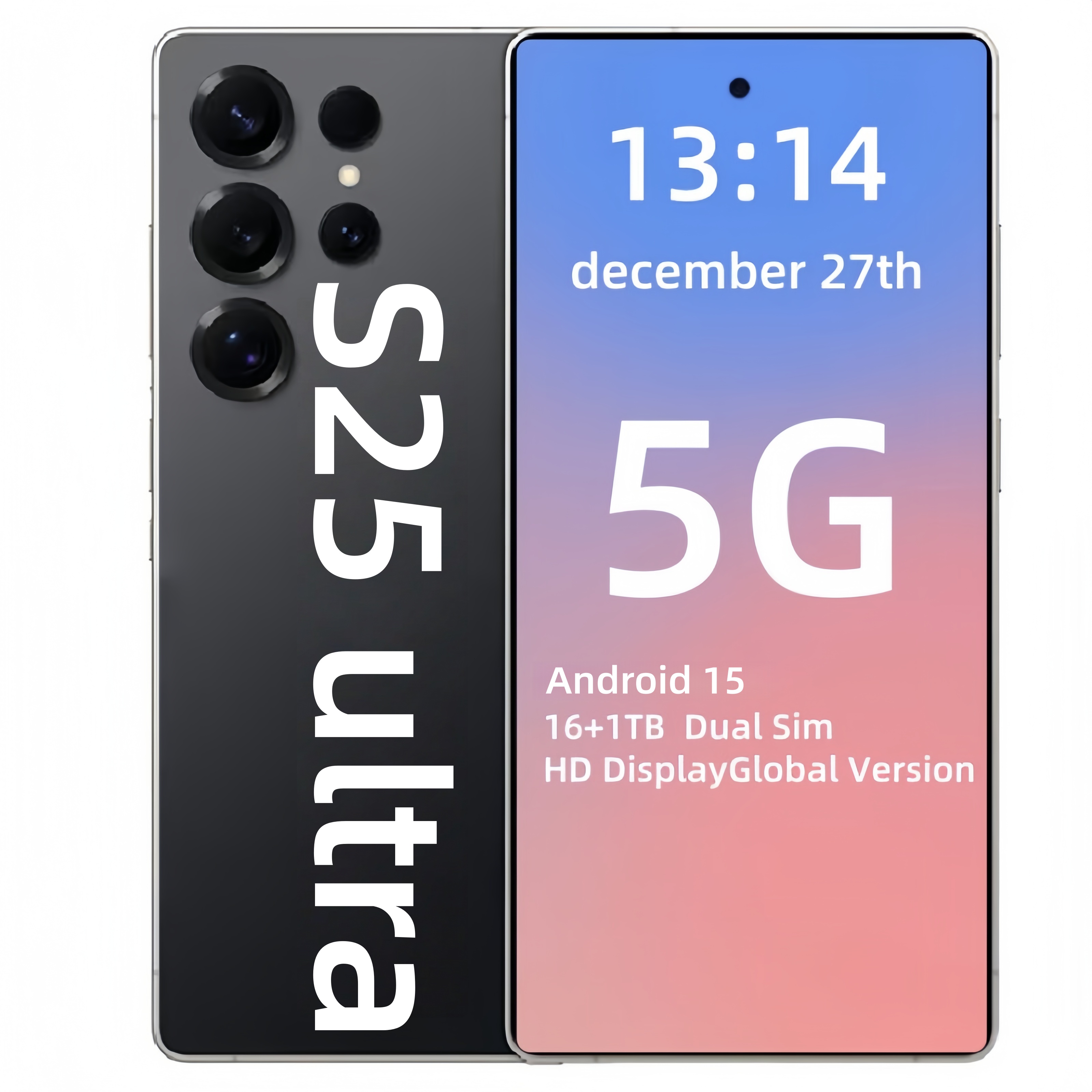 S26 S25 Ultra phone 6.9Inch Unlocked cell phone 16GB+1TB 5G Smartphone Octa Core Punch-hole Full touch screen Face ID phone Camera GPS HD Display Phones Local Warehouse