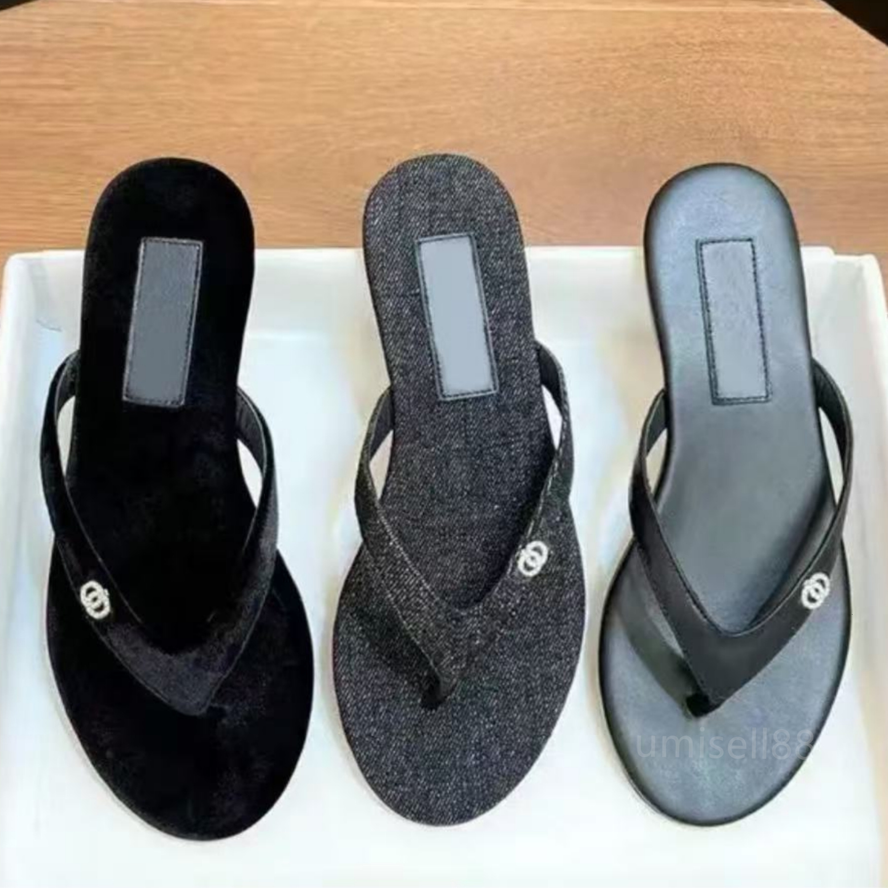 Designer Slippers Sandals Womens Fashion slippers Luxury Slide Wide flat flip-flops classic printed letter sandals beach shoes size 35-42