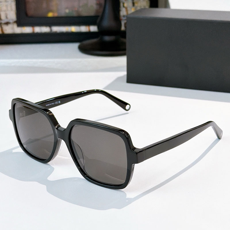 Womens Square Acetate Sunglasses 2215 Designer Large Frame Glasses Design Polarized Light UV Protection Special Box