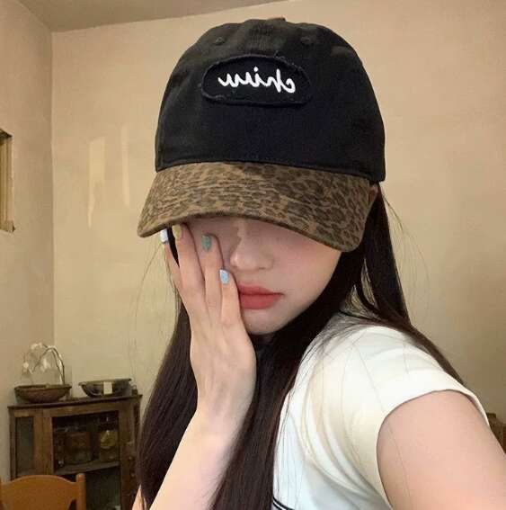 Retro Cool Girl Leopard Print Baseball Cap for Women - Stylish and Versatile Sunscreen Multi-color Hat for Showing Off Your Face H260122