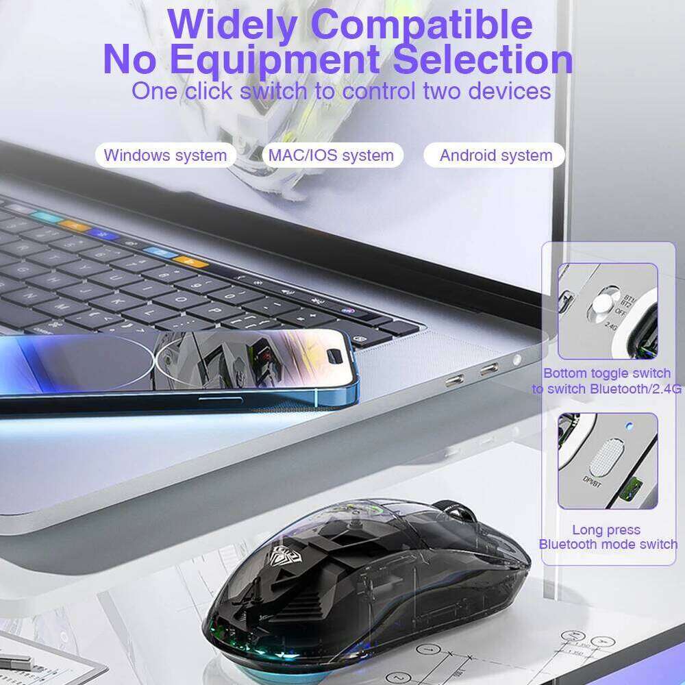 AULA SC660 Wireless Gaming Mouse 10000DPI Optical Sensor Macro Programmable Ergonomic Mice For Laptop PC Gamer 26L0122