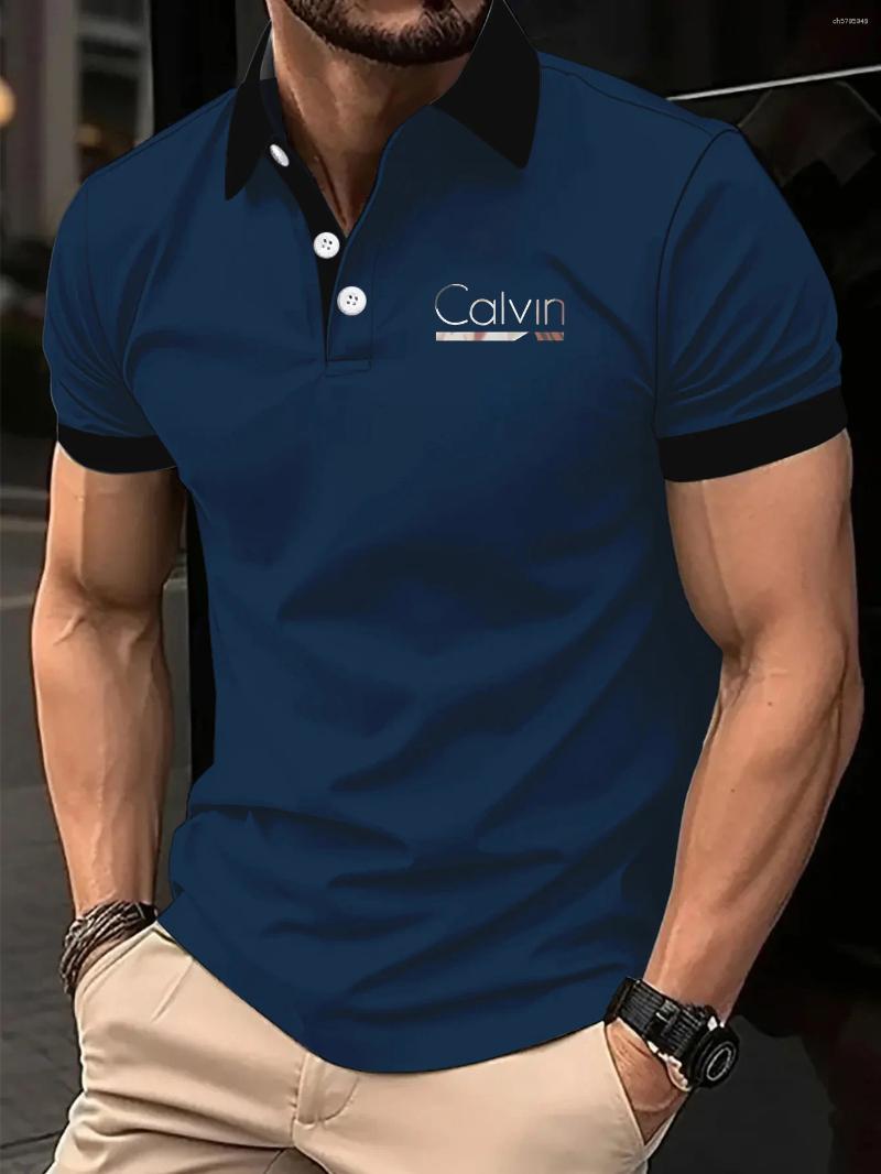 Men's Polos Men'sFashionable Short Sleeved Polo Shirt Can Be Paired With Different Styles Of Clothing Unique And Elegant Printed Design