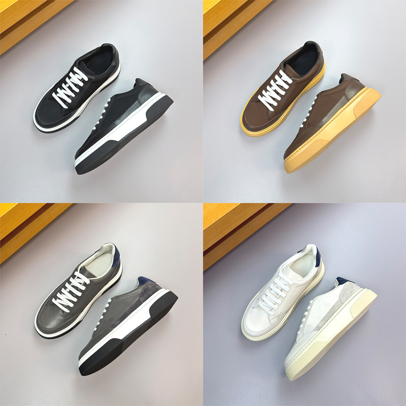 Brands Luxury Gancini Shoes For Men Genuine Leather Gancio Sneakers Grained Calfskin Trainers Skateboard Walkings Suede Casual Shoes 1040