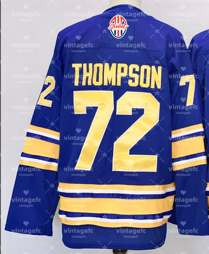 72# Tage Thompson hockey jersey 26 Rasmus Dahlin UkkoPekka Luukkonen Jack Quinn Radim Mrtka Greenway Alex Tuch Peyton Krebs Devon Levi Zach BensonSocc