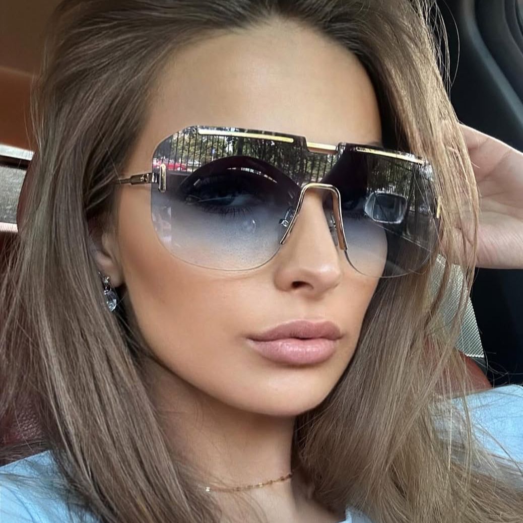 Designer Sunglasses For Men Women Sunglasses Polarized Sunglasses Oversize Frame Luxury Goggle Pilot Alloy Frame UV400 Eyewear KK7136