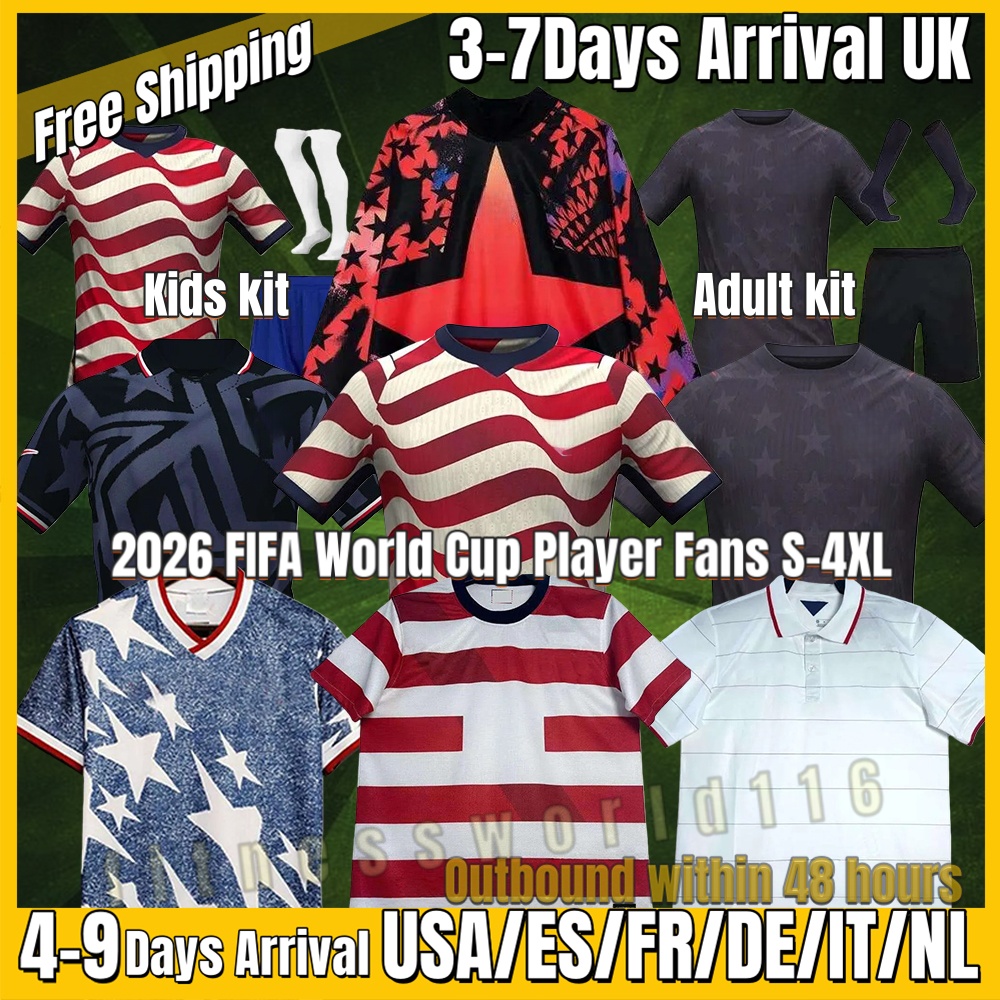 xxxl 4xl PULISIC 2026 27 World Cup USWNT Megan Soccer jerseys 26 27 Rose Lavelle Rapinoe Trinity Rodman Team USAS Alex Morgan Lindsey Horan Sophia Smith Mallory S-4XL