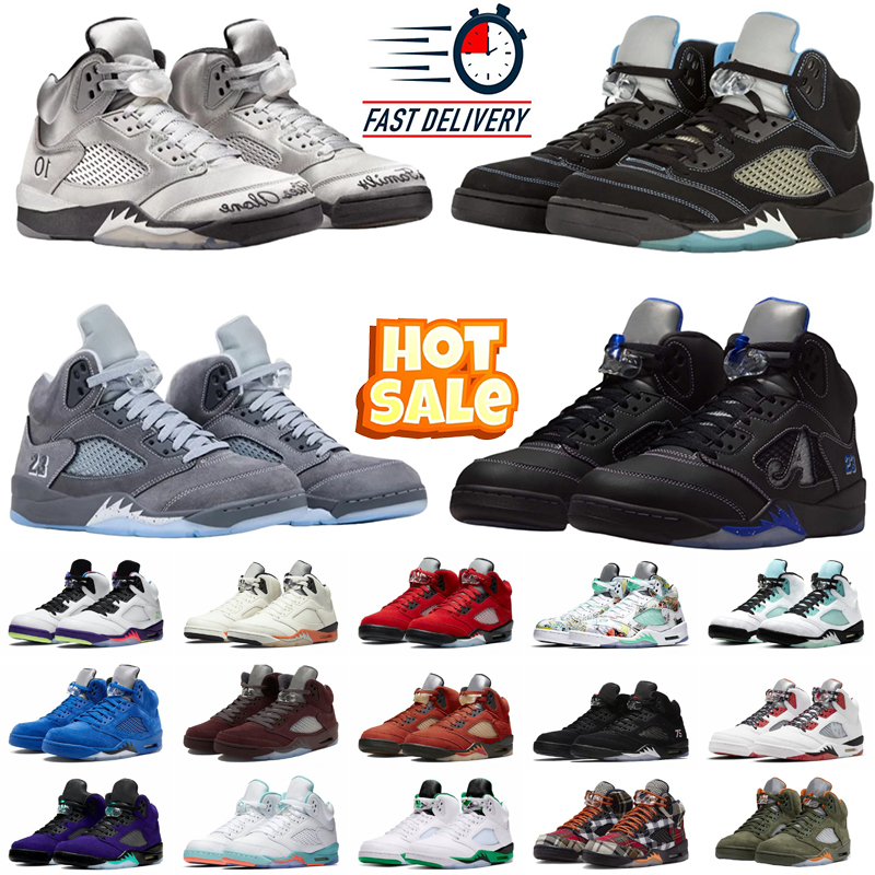 Designer 5 5s Basketball Shoes Raging Toro Bravo Bull Fire Reverse golden Metallic Reimagined Ticket Olive Sail Cool Mans Wings Sneakers 36-47