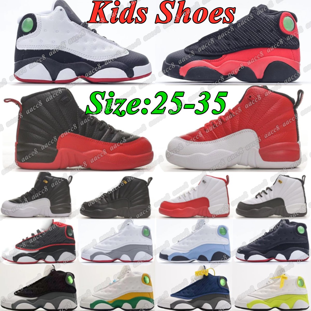 kids Shoes 12s cherry 13 boy girl Basketball toddler Sneakers boys Flu Game cherry Gym Red Royalty Taxi Kid shoe chidren designer sneaker