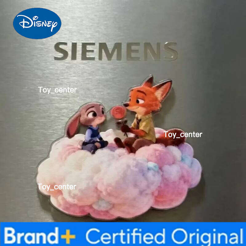 Disney Zootopia Acrylic Magnetic Rotating Cartoon Ice Decoration High Value Trendy Creative Refrigerator Magnet H260123