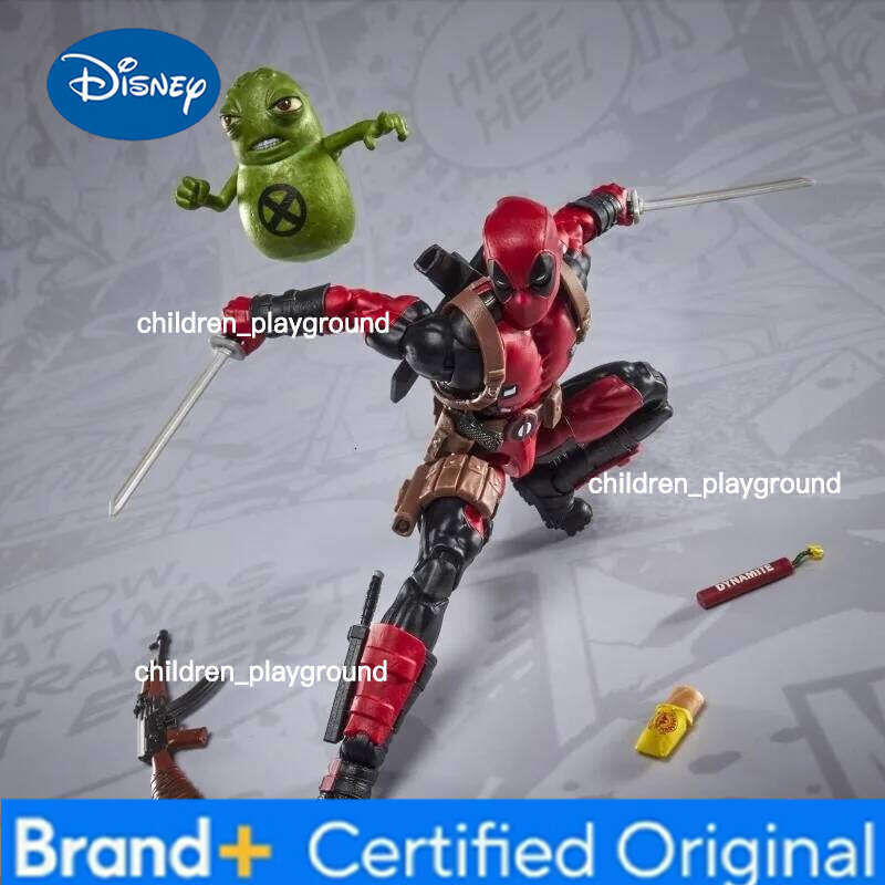 Disney In Stock 1/12 Scale Marvel Legends The Deadpool 6 Inch Desktop Decor Model Collection Grade Action Figure Toy Gift L260616