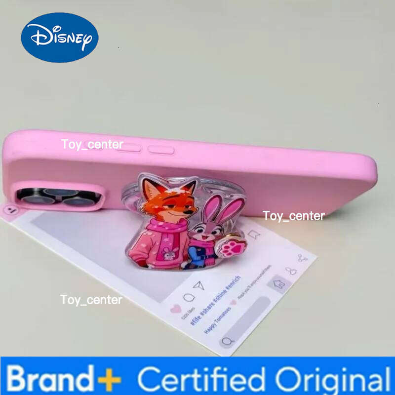 Disney iPhone Foldable Holder Cute 3D Cartoon Judy Nick Case For Magsafe Magnetic Phone Griptok Grip Tok Stand Suitable for girls H260123