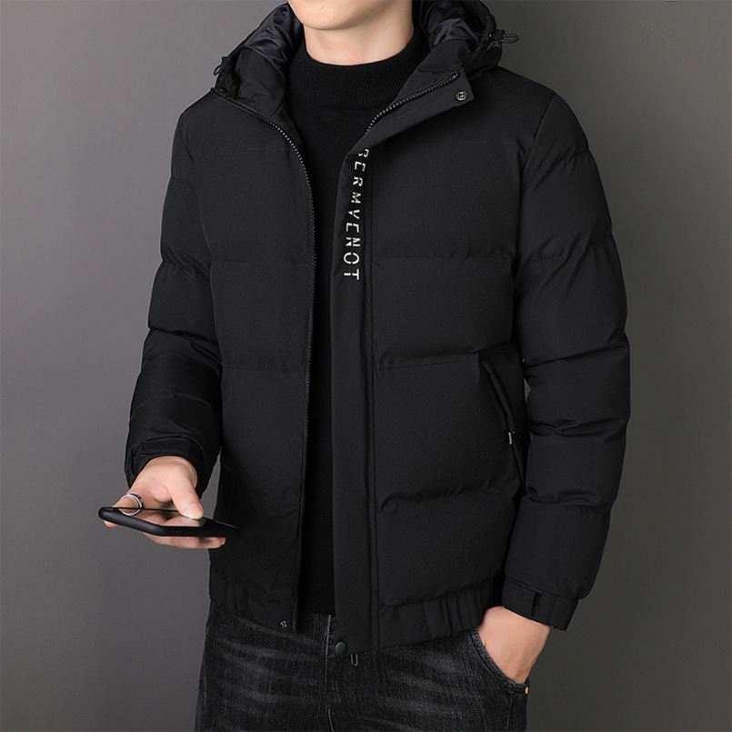 Winter New Waterproof Thickened for Men Youth Trendy Brand Short Hooded Coat Men's Casual Versatile Cotton Padded Jacket - view 5