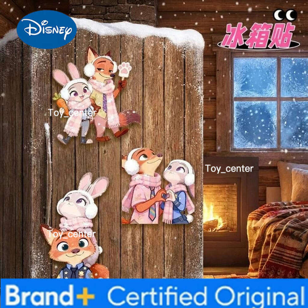 Disney Zootopia Refrigerator Magnet Acrylic Little Red Book Same Style Cute Judy Hopps Nick Wilde Value Collection High H2601231