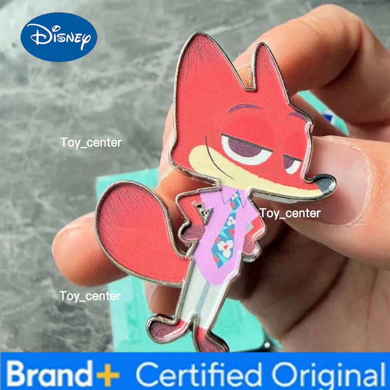 Disney Zootopia 2 Alloy Badge Acrylic Rotating Fridge Magnet Collectible Souvenir Gift for Friends H260123