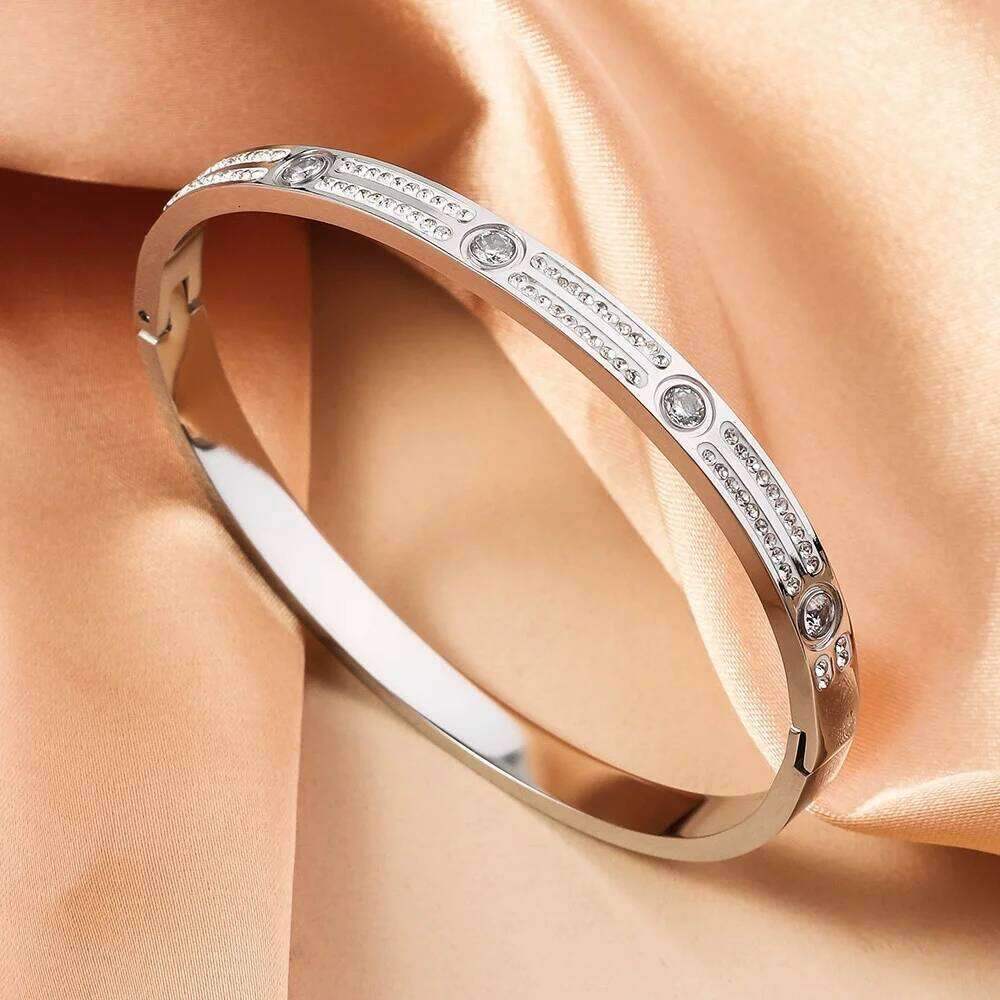 Tianxing Women's Internet Celebrity Wind Bracelet Light Luxury Fashion Stainless Steel Z260123