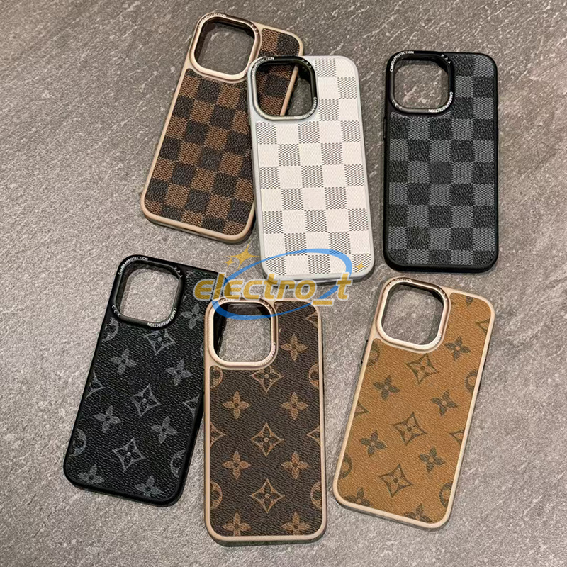 Leather PU Letter Cell Phone Cases for Iphone case 13 14 15 16 17 pro max promax Iphone17 17promax Case Protective shell Protector Back Cover