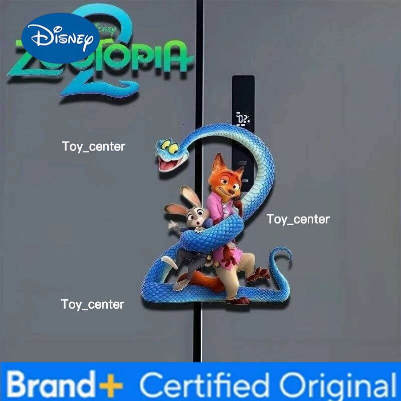 Disney New Best-selling Anime Zootopia 2 Christmas-themed Acrylic Fridge Magnets for Decoration Trendy Magnetic Stickers H260123