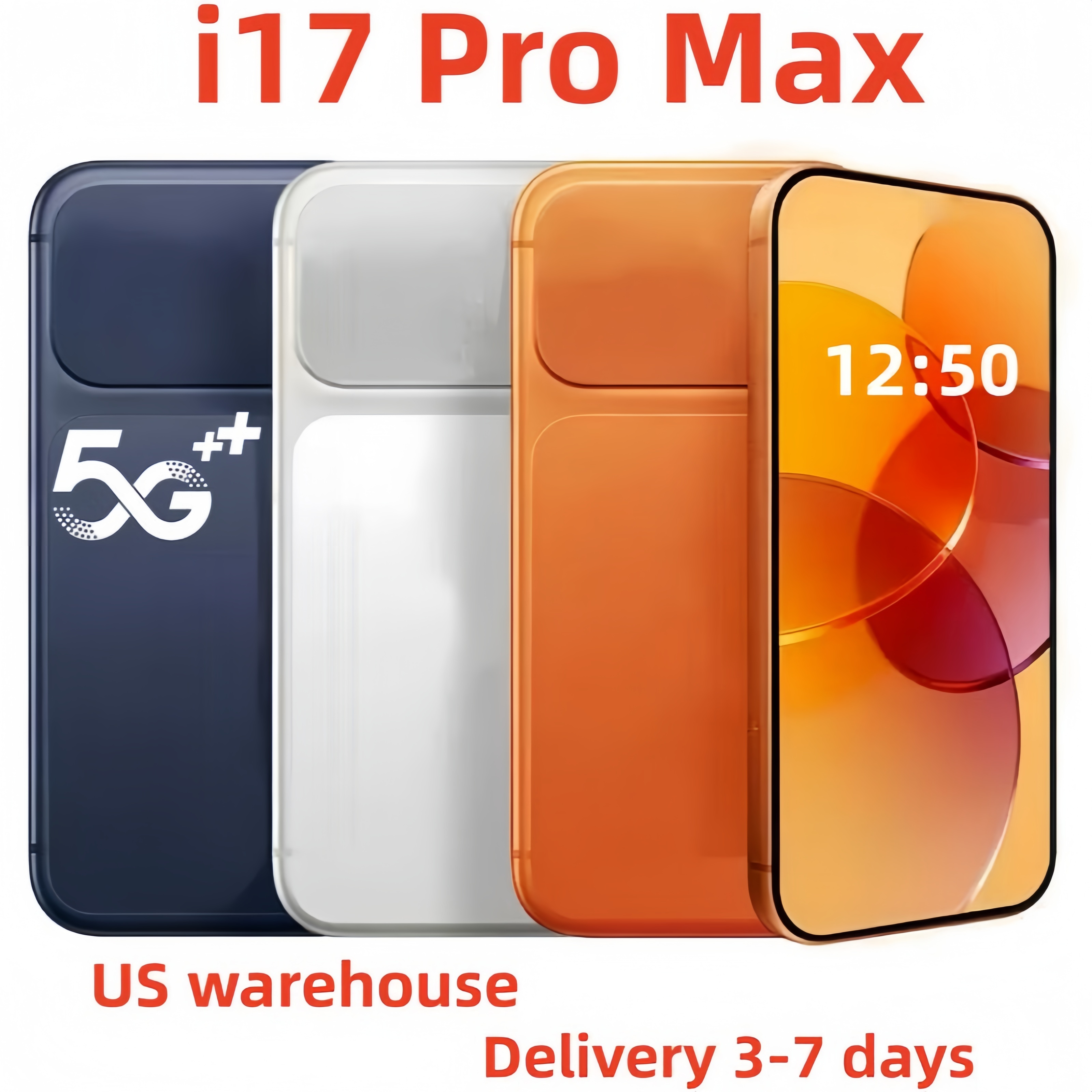 i17 i16 pro max 5G cell phone 16+1tb phone 6.9 inch phone smartphones full screen HD+Android operating system Face ID GPS android unlock phones Sealed Box Free logistics