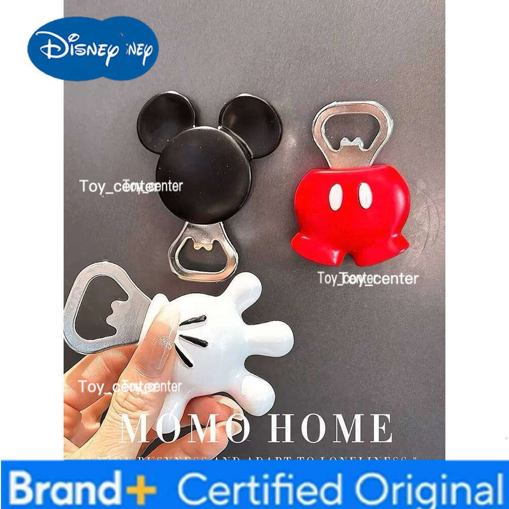 Disney Cute Mickey Mouse Opener Refrigerator Magnet Anime Figure Fridge Decor Accessory Bottle Opening Tool Gifts H2601231