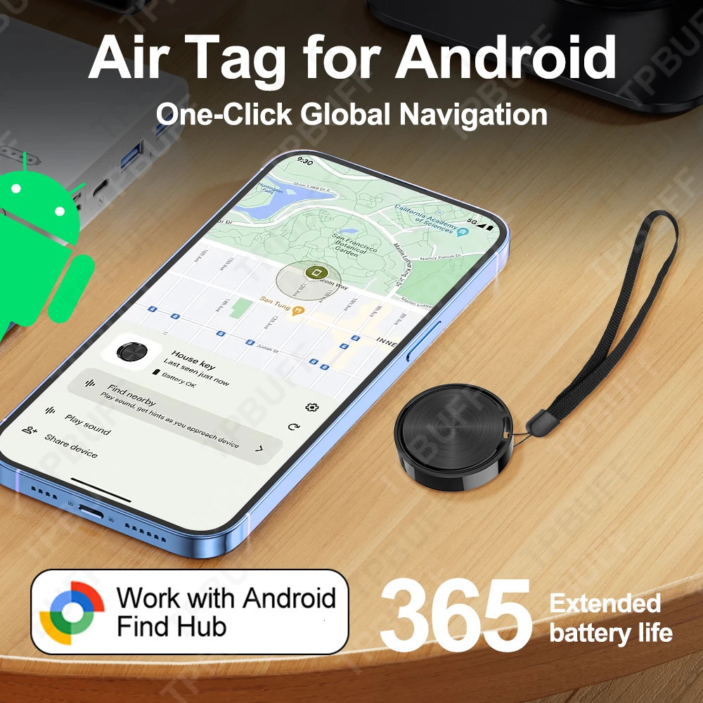 Work With Android Find Hub Bluetooth Gps Tracker Google Find My Airtag Keychain Smart Tag Smart Life Security Alarm free Shippin 260121