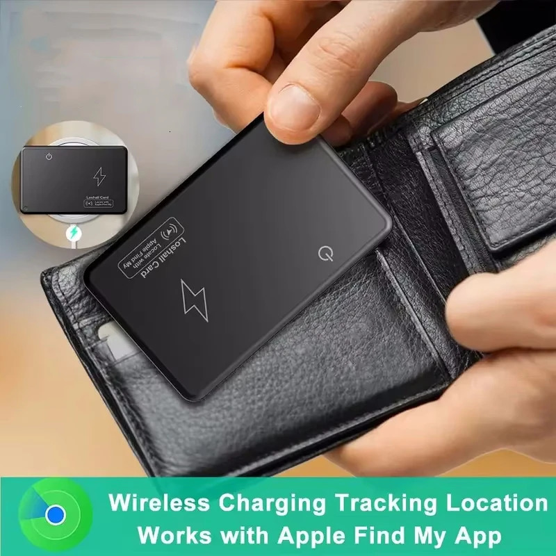 Wireless Charging Tracking Location Wallet Tracker Card Waterproof GPS Locator Work with Find My App Bluetooth Tracker 260121