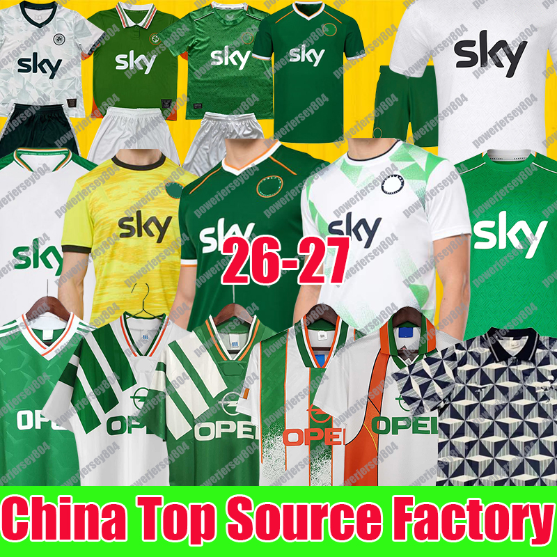 2026 Ireland jersey PARROTT FERGUSON Ireland jersey 2026 1990 1992 1994 football jerseys tops shirts men kids player kit sets world cup 25 26