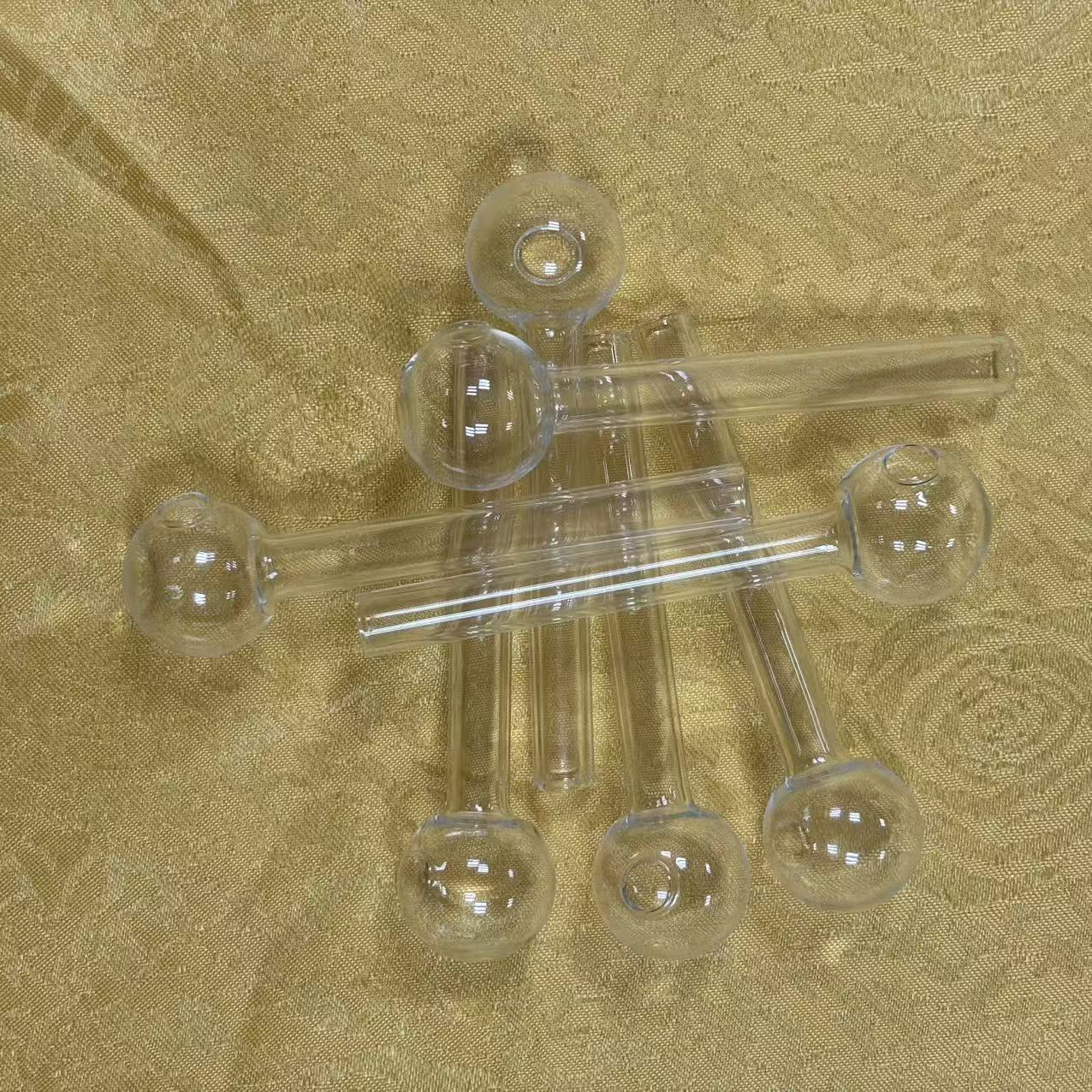 STOCK IN USA, 9pcs High Borosilicate Glass Oil Burner Pipe, high quality 4inch glass tube smoking water pipes Smoking Accessories, 3-7 Days Delivery b