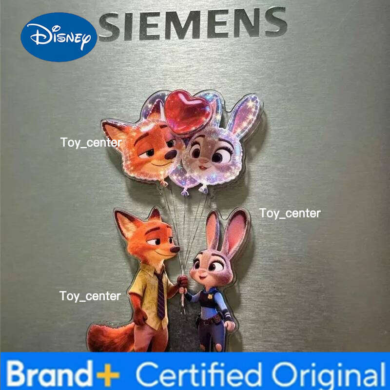 Disney Zootopia 2 Rotating Magnetic Stickers, High-Value New-Style Acrylic Refrigerator Decoration, Perfect for Gifting H260123