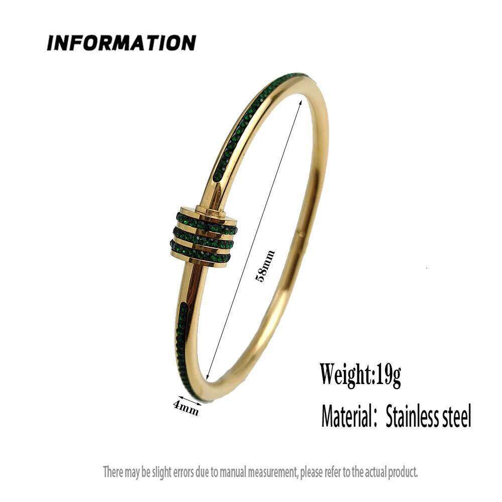 Cheap colorful rhinestone gold plated stainless steel slim waist bangle, Thanksgiving, Christmas and New Year gift Z260123