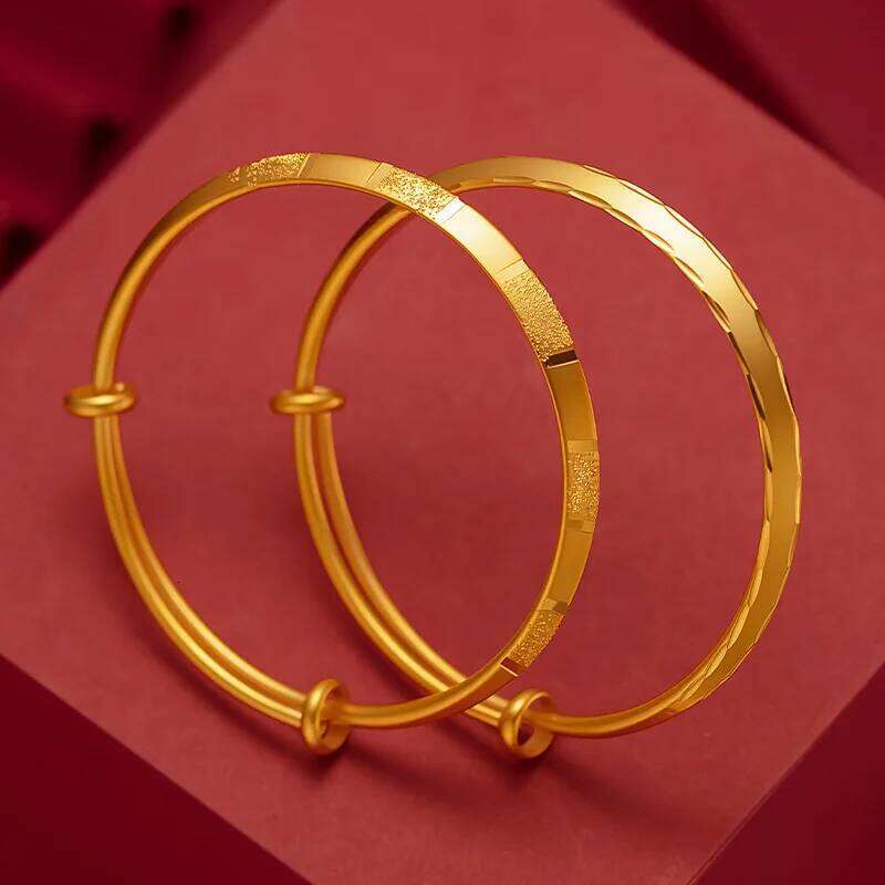 Simple Smooth 18K Gold Triangle Cuff for Men and Women Wedding Fine Jewelry Party Gothic Girl Bracelets Z260123