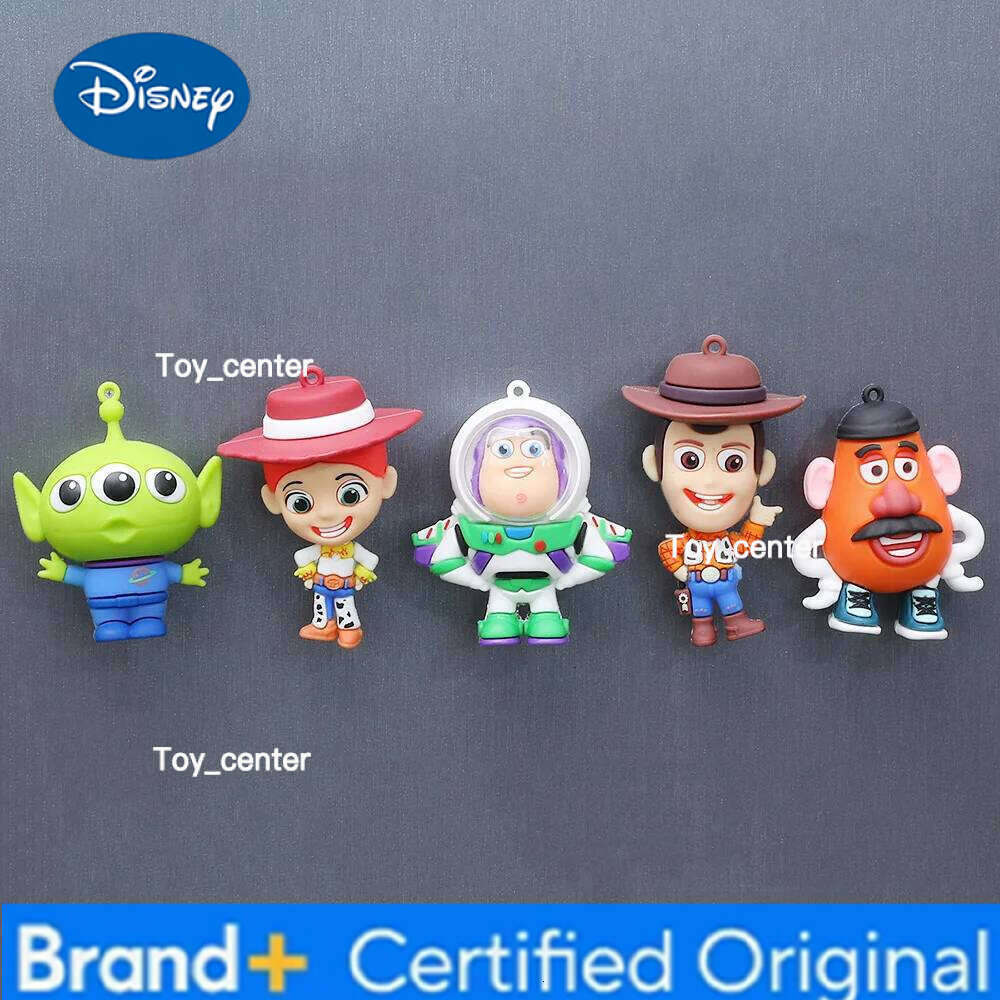 Disney Cute Woody Buzz 3D Mickey Minnie Fridge Magnets Creative Cartoon Anime Peripheral Decor Toy Collectible Figurine Gift H260123