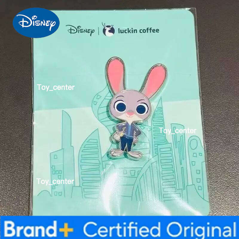 Disney Zootopia 2 Merchandise Luckin Coffee Collaboration Pin Rotatable Fridge Magnet Magnetic Collectible Gift Hot Selling H260123