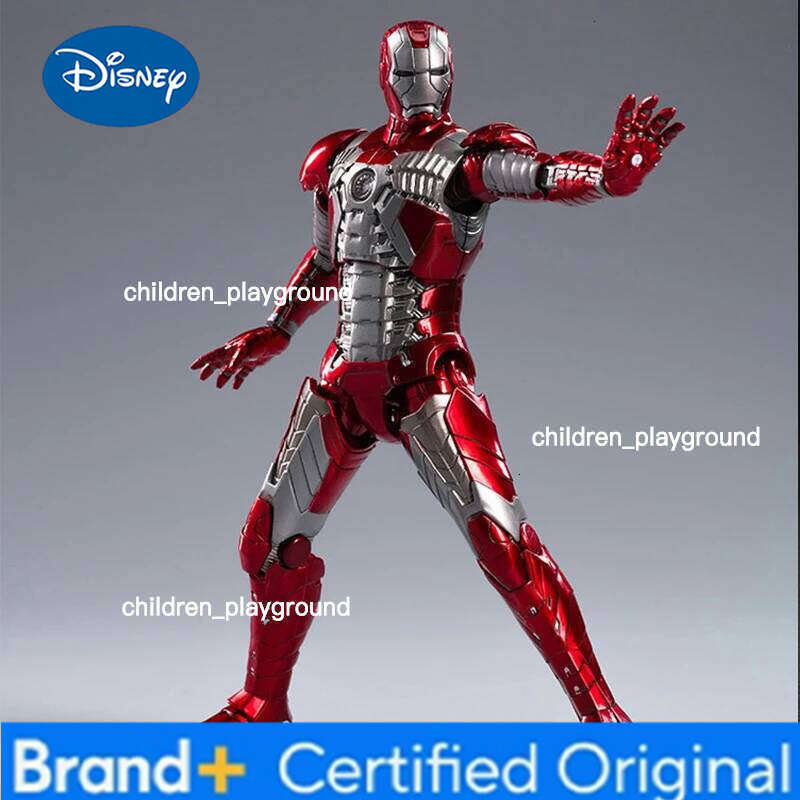Disney ZD Toys Marvel Iron Man MK1 MK2 MK3 MK4 MK5 MK6 MK7 7inches Action Figures 1/10 Genuinely Collect Model Ornaments Boy Gift H260123