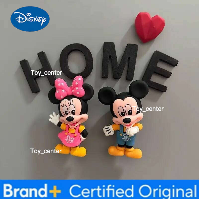Disney Mickey Minnie Mouse Donald Daisy Duck Creative Cute Three-dimensional Fridge Magnet High-value Decorative Gift H260123