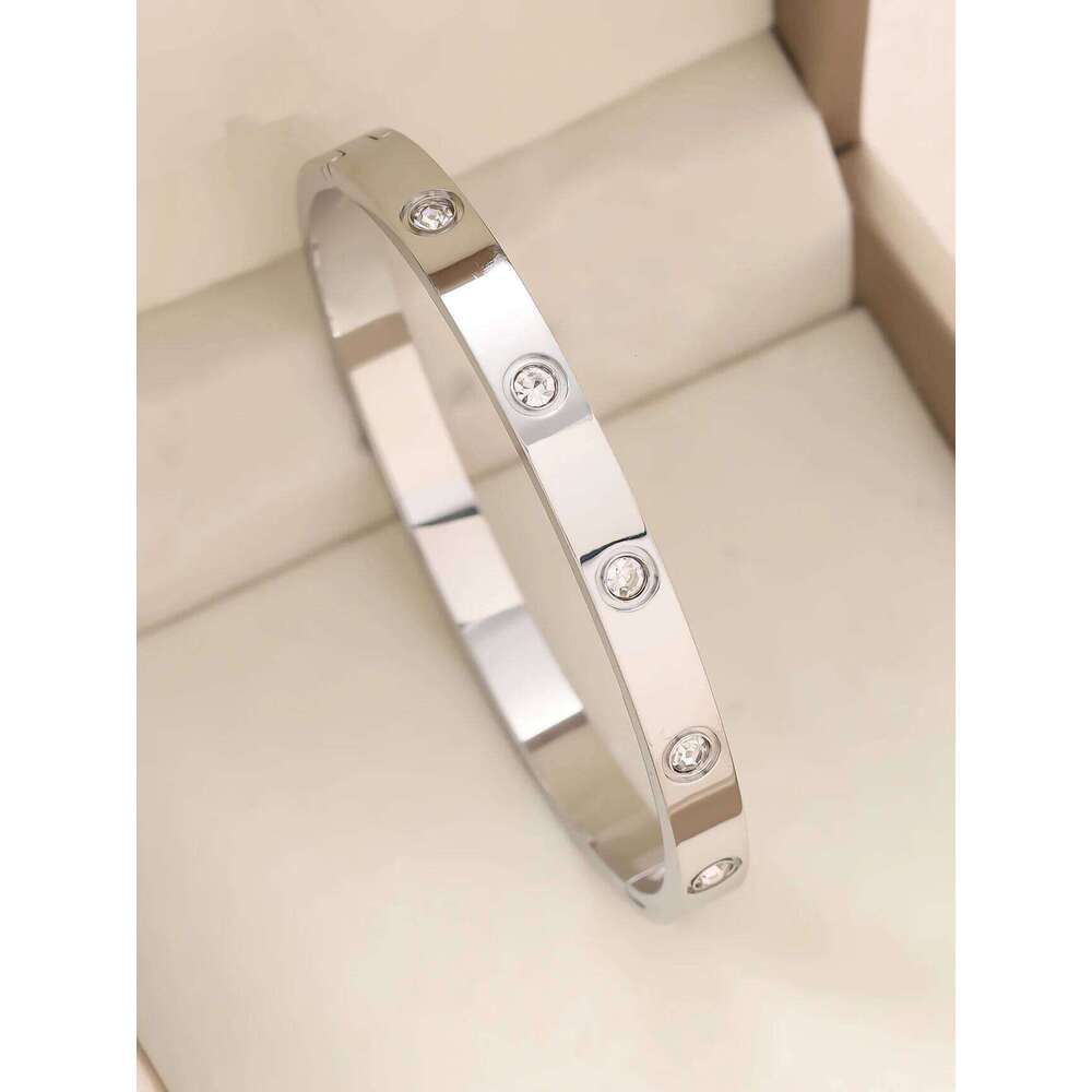 1pieces/set women's wedding jewelry party holiday Valentine's Day gift stainless steel plated with 18K gold bracelet Z260123