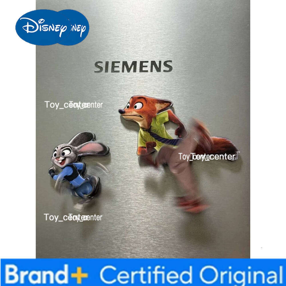 Disney 2026Decor Zootopia Rotating Magnetic Fridge Stickers High Quality Acrylic Decor Perfect New Year Gift for Friends H260123