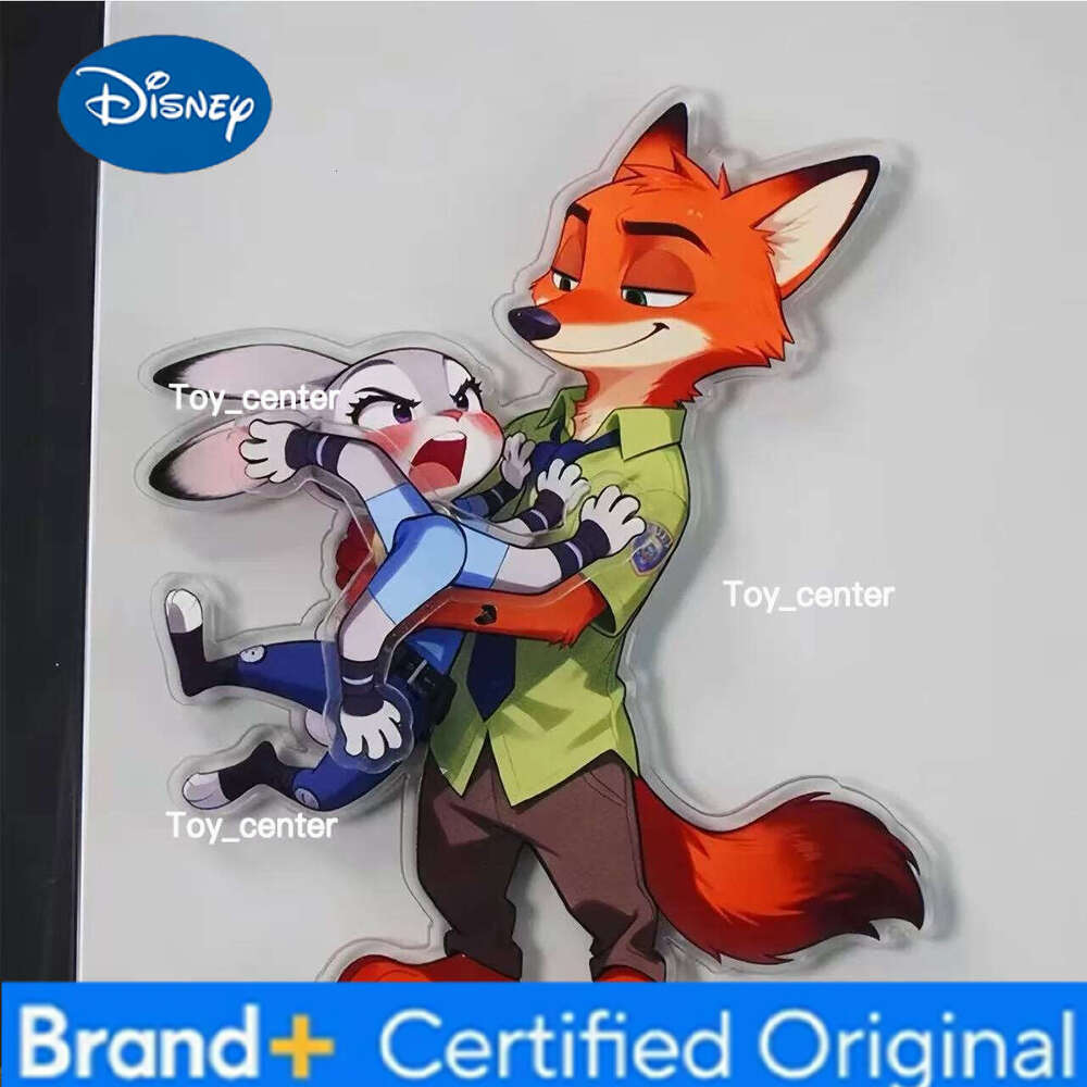 Disney Zootopia Rotating Magnetic Fridge Stickers High Quality Acrylic Decor Perfect NewYear Gift for Friends H2601231