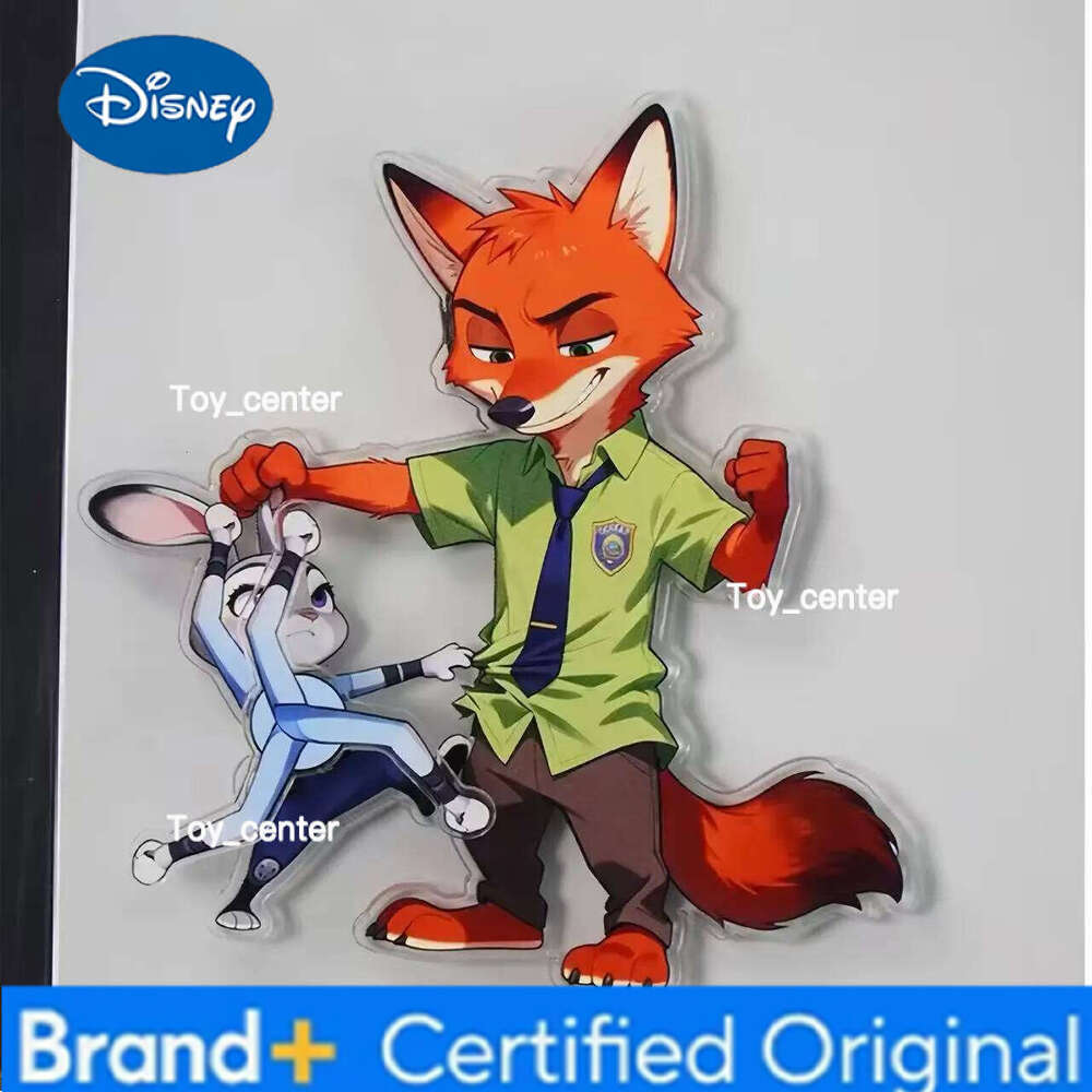 Disney Zootopia Rotating Magnetic Fridge Stickers High Quality Acrylic Decor Perfect NewYear Gift for Friends H260123