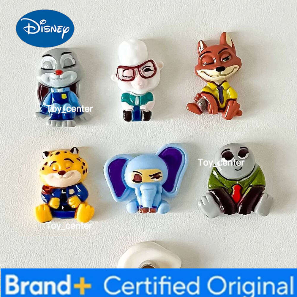 Disney Cute Cartoon Sitting Pose Zootopia DIY Resin Accessories Refrigerator Magnet Sticker Keychain Shoe Decor Wholesale H2601231