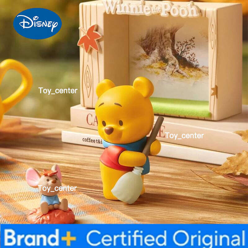 Disney Original Winnie The Pooh Autumn Outing Series Blind Kawaii Tigger Mystery Box Anime Figure Decoration Collection Kids Gifts H260123