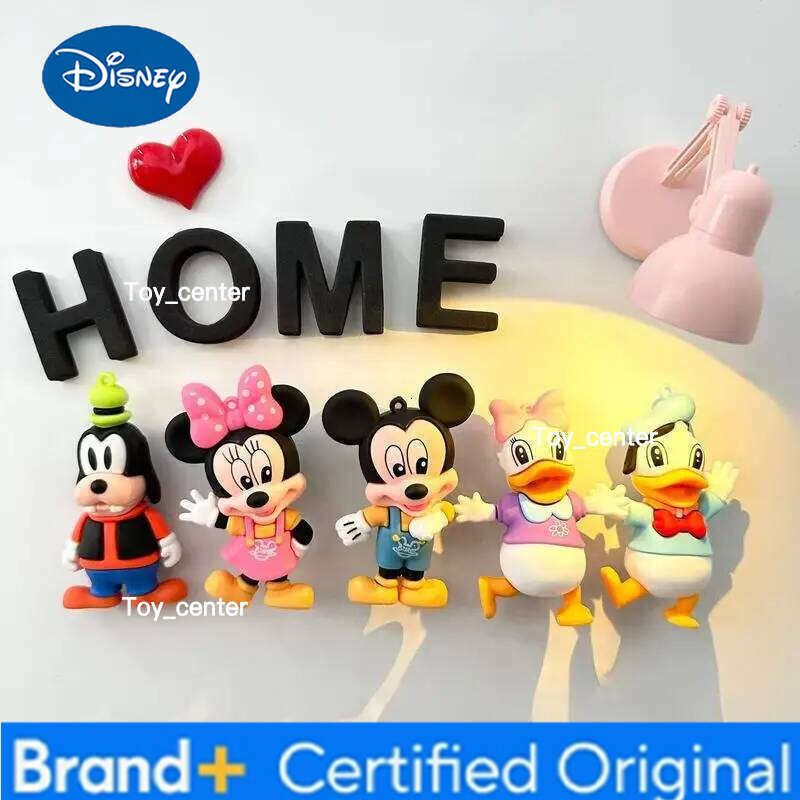 Disney Cute Mickey Mouse 3d Stereoscopic Refrigerator Sticker Creative New Personalized Cartoon Anime Magnetic Magnet Decoration H260123