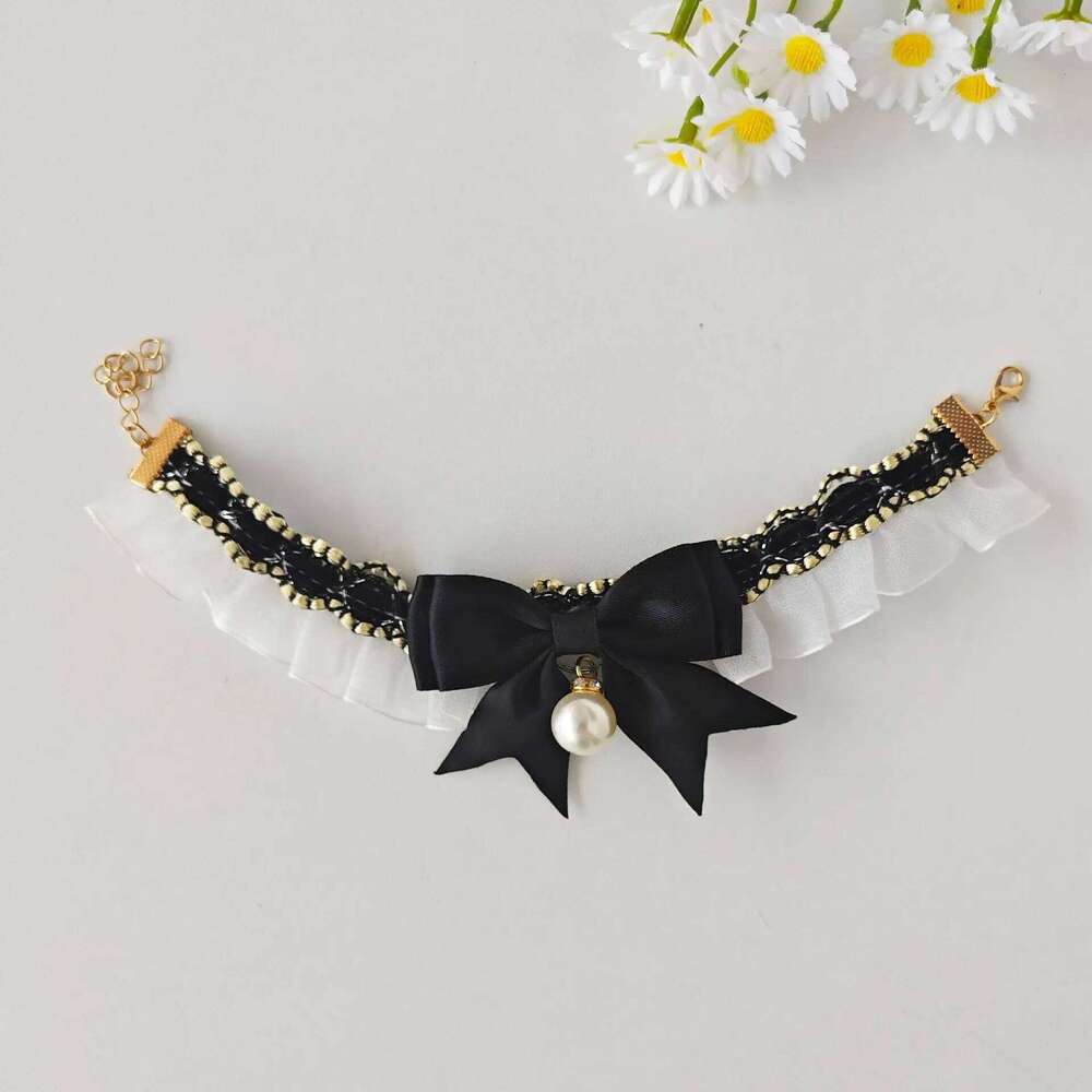 Cat Scarf Collar, Dog Drool Towel, Decorative Pet Bib, Necklace, Lace Bow Tie, Scarf, Neck Ring