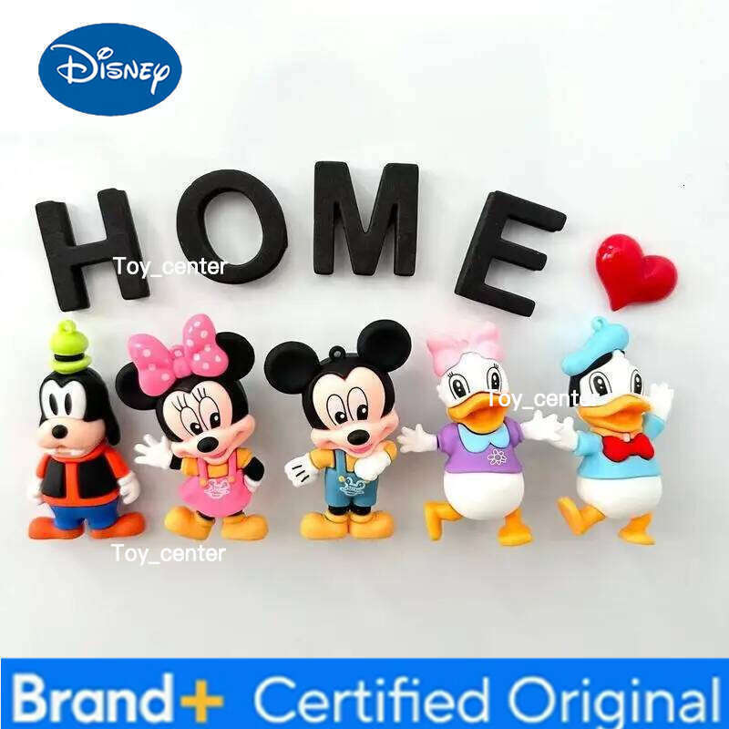 Disney Cute Mickey Mouse 3d Stereoscopic Refrigerator Sticker Creative New Personalized Cartoon Anime Magnetic Magnet Decoration H260123