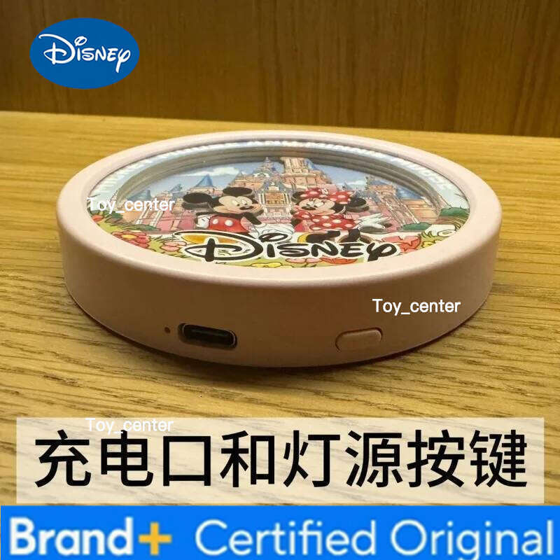 Disney New Refrigerator Magnet Mickey Minnie Cartoon Magnetic Paper Sculpture Night Light Travel Check-in and Send Gift Wholesale H260123