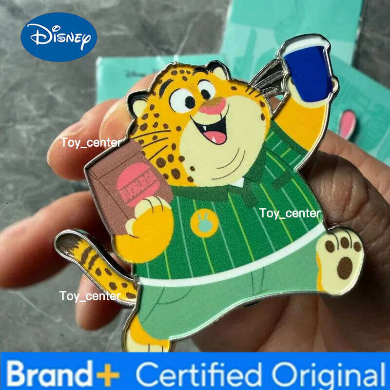 Disney Zootopia 2 Alloy Badge Acrylic Rotating Fridge Magnet Collectible Souvenir Gift for Friends H260123